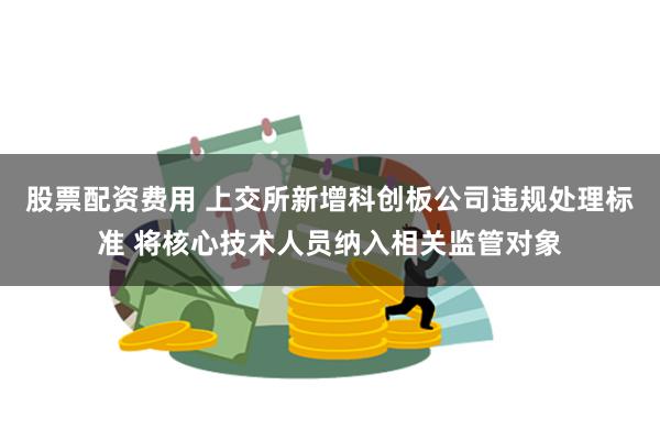 股票配资费用 上交所新增科创板公司违规处理标准 将核心技术人员纳入相关监管对象